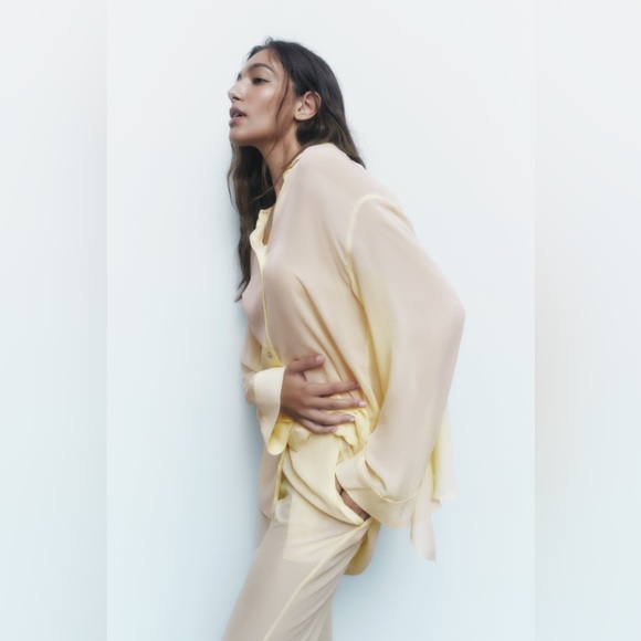 ZARA Sheer Shirt - Picture 5 of 8